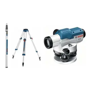 Bosch GOL 26 D+BT 160 Tripod+GR 500 Mira 100 Metre Optik Nivelman