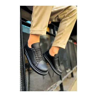 MN979 - Santoni CRT Spor Erkek Ayakkabı SIYAH