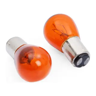 SuperLight BAZ15D/7225 21/5W 12V Halojen Fren Sinyal Ampulü Çift Duy 2 Adet Turuncu