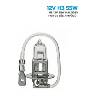 Sentinel H3 Halojen Far Ampülü 12V 55Watt Sarı