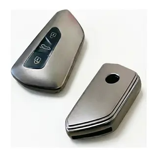 Volkswagen Skoda Seat Golf 8 Uyumlu Smart 3 Buton Silikon Oto Anahtar Kumanda Kabı Kılıf Füme