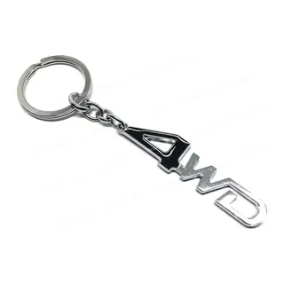 4WD Metal Oto Anahtarlık Siyah Krom