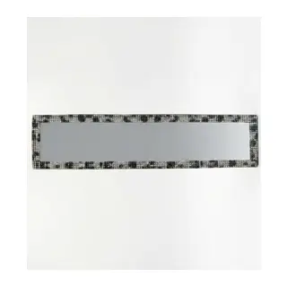 Kristal Taşlı İç Dikiz Aynası Tırnaklı Ayna 29,5x7cm Leopar Desenli