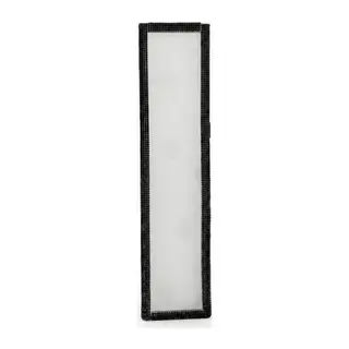 Kristal Taşlı İç Dikiz Aynası Tırnaklı Ayna 29,5x7cm Siyah