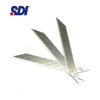 SDI 1361 Çelik Maket Bıçağı Falçata Ucu Yedeği 9mm 30 Derece Küçük 10'lu