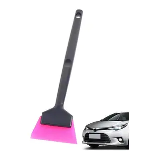Mini Saplı Silikon Çekçek Ragle Cam Filmi Çekme Uygulama Aparatı 6x22cm Siyah Pembe