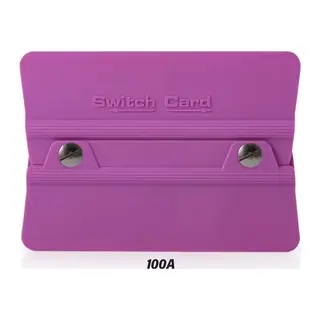Switch Card Kare Ragle PPF/TPH Cam Filmi Çekme Uygulama Aparatı Teflonlu 100A Sertlik 10x6.9cm Mor