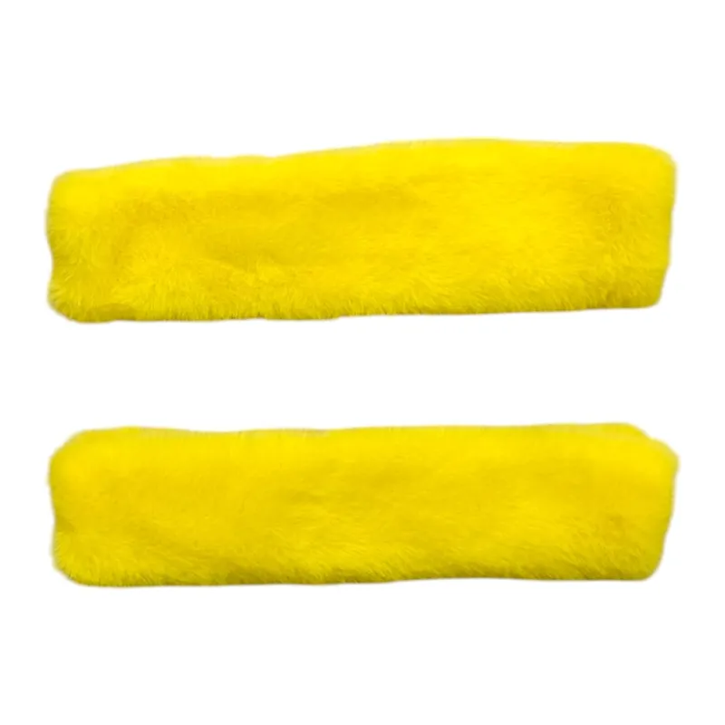 Peluş Seyahat Emniyet Kemer Pedi Kılıfı 2'li Sarı