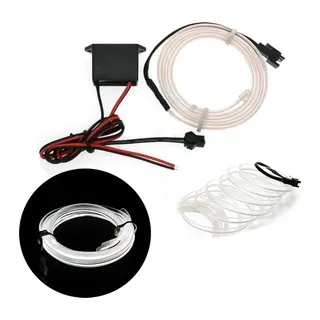 Fitilli İp Neon Led Torpido Şeridi 2 Metre Beyaz