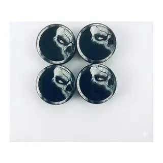 Kuru Kafa Ghost Damla Geçme Jant Göbek Kapağı 4’lü Set 55/58mm Siyah