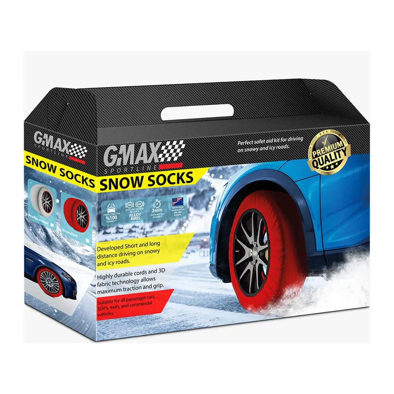 GMAX Oto Araba Lastik Anti Patinaj Kar Çorabı Kırmızı S Grup 2