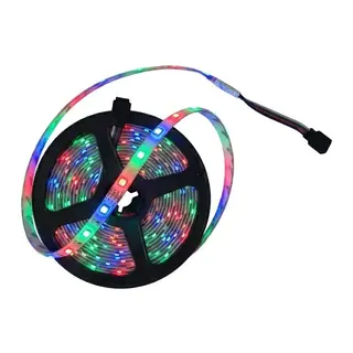 Silikonlu Dış Mekan İç Mekan RGB LED Şerit Aydınlatma Işık 5 Metre Çok Renkli RGB