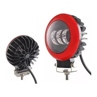 Off Road Led Projektör Sis Lambası Kırmızı Çerçeve Beyaz Led