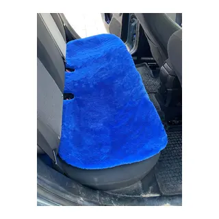 Yumuşak Tüylü Peluş Serme Oto Koltuk Minder Arka Mavi