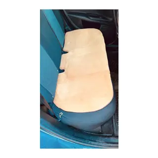 Yumuşak Tüylü Peluş Serme Oto Koltuk Koruyucu Minder Arka Kahverengi