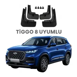 Tiggo 8 Pro Paçalık Tozluk Çamurluk Siyah 4'lü