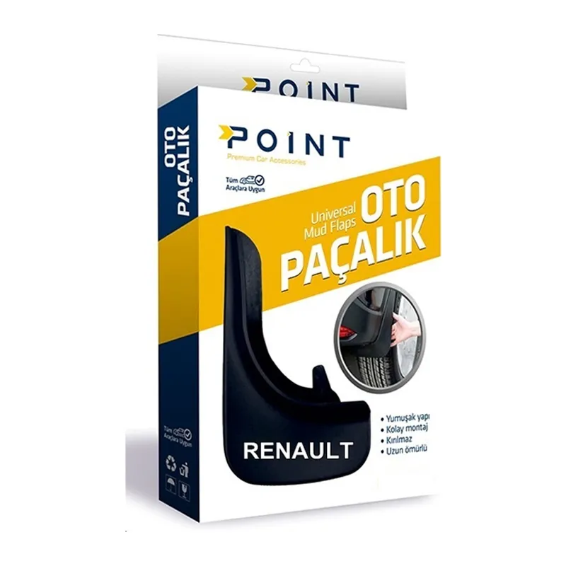 Renault Symbol Yazılı Paçalık Tozluk Çamurluk Universal Siyah 2'li
