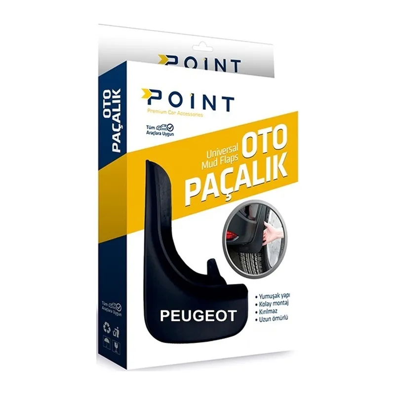 Peugeot Paçalık Tozluk Çamurluk Universal Siyah 2'li