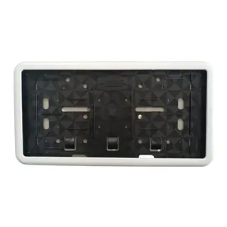 Çerçeveli Dikdörtgen Plakalık Plaka Altlığı Beyaz 32X17cm 1 Adet