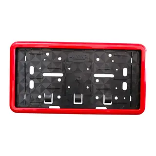 Çerçeveli Dikdörtgen Plakalık Plaka Altlığı Kırmızı 32X17cm 1 Adet