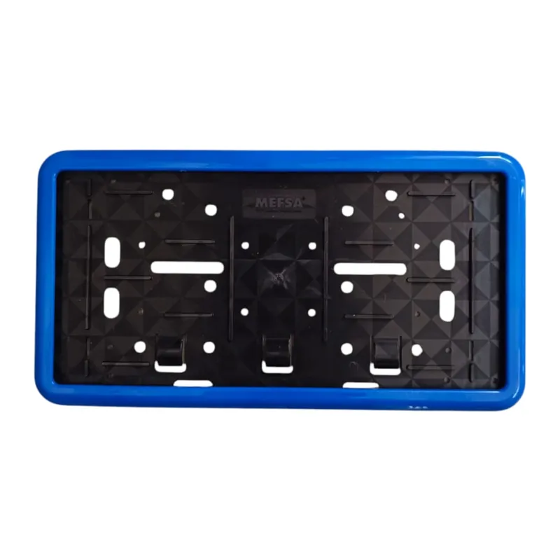 Çerçeveli Dikdörtgen Plakalık Plaka Altlığı Mavi 26X17cm 1 Adet