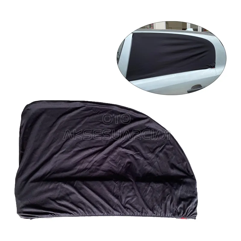 Elastik Oto Yan Cam Bebek Güneşlik Araba Perdesi Hatchback Uyumlu 1 Adet