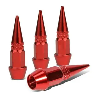 Alüminyum Sivri Sibop Kapağı Kırmızı 4'lü 45MM