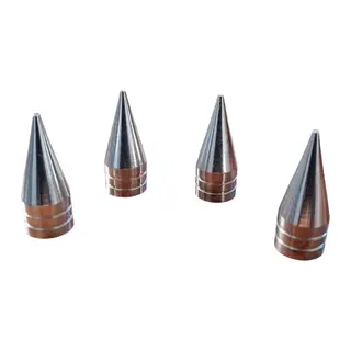 Alüminyum Sivri Sibop Kapağı Krom ı 4'lü 32mm