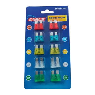 Standart Bıçak Sigorta 10'lu Set