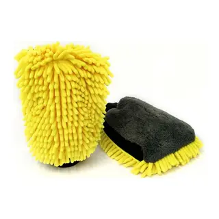 Araba Oto Yıkama Temizlik Eldiveni Süngeri Peluş Büyük Boy Çift Yüzeyli 22x19cm