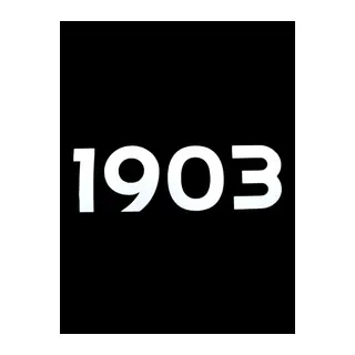 1903 Yazılı Oto Sticker Beyaz 20x7cm