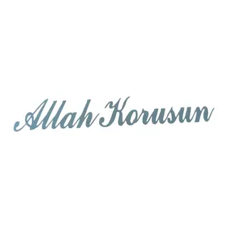 Allah Korusun Yazılı Oto Sticker Gri 14x3cm