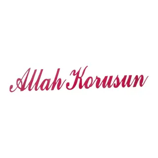 Allah Korusun Yazılı Oto Sticker Kırmızı 14x3cm