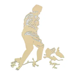 K.Atatürk Koca Tepe Metal Oto Sticker Gold 7x5cm
