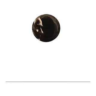 K.Atatürk Silüetli Yuvarlak Etiket Damla Sticker Siyah 3cm