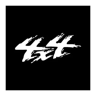 4x4 Off Road Stickeri Beyaz 21x9cm
