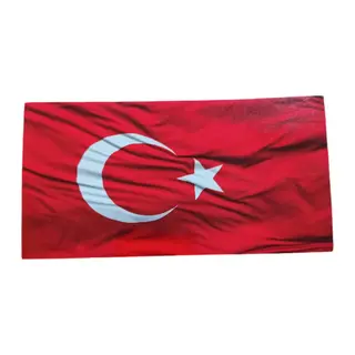 Türk Bayrağı Oto Sticker Küçük Kırmızı Beyaz 16x8cm