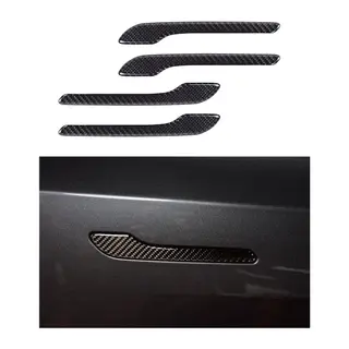 Tesla Model Y Juniper Premium/Standart/Legacy Uyumlu Karbon Dış Kapı Kolu Koruyucu Kaplama Seti 4 lü