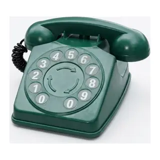 Vintage Home Retro Çevirmeli Klasik Antika Görünümlü Numaratik Telefon Dekor Yeşil