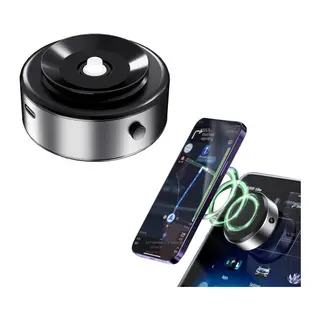 Cam Ayna Ekrana Yapışan Vantuzlu Magsafe IQ Manyetik Şarjlı Telefon Tutucu Siyah