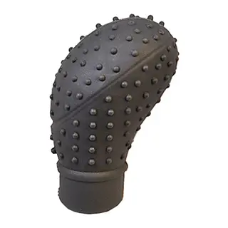 Silikon Vites Topuzu Kılıfı Masajlı Oval Gri