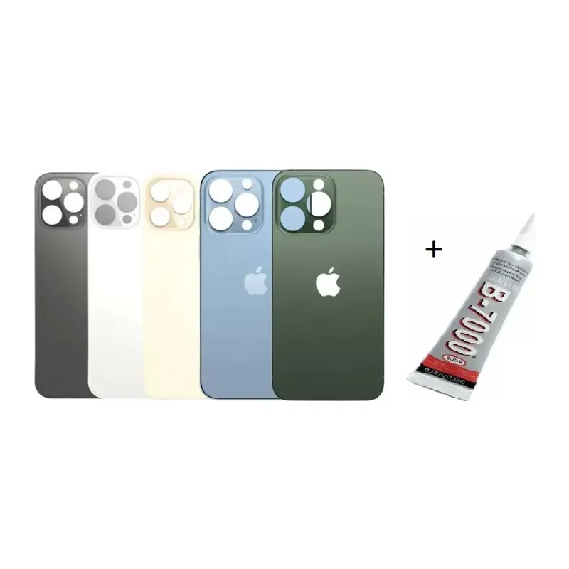 İphone 13 Pro Max Arka Batarya Pil Kapağı Gümüşş (