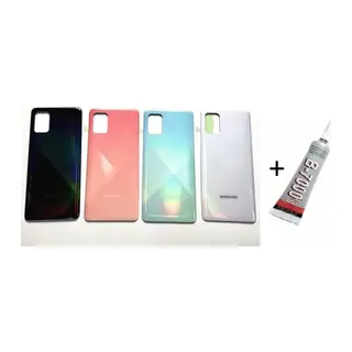 Samsung A51 A515 Arka Batarya Pil Kapağı Siyah (b7