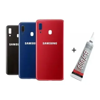 Samsung A20 Arka Batarya Pil Kapağı Kırmızı (b7000