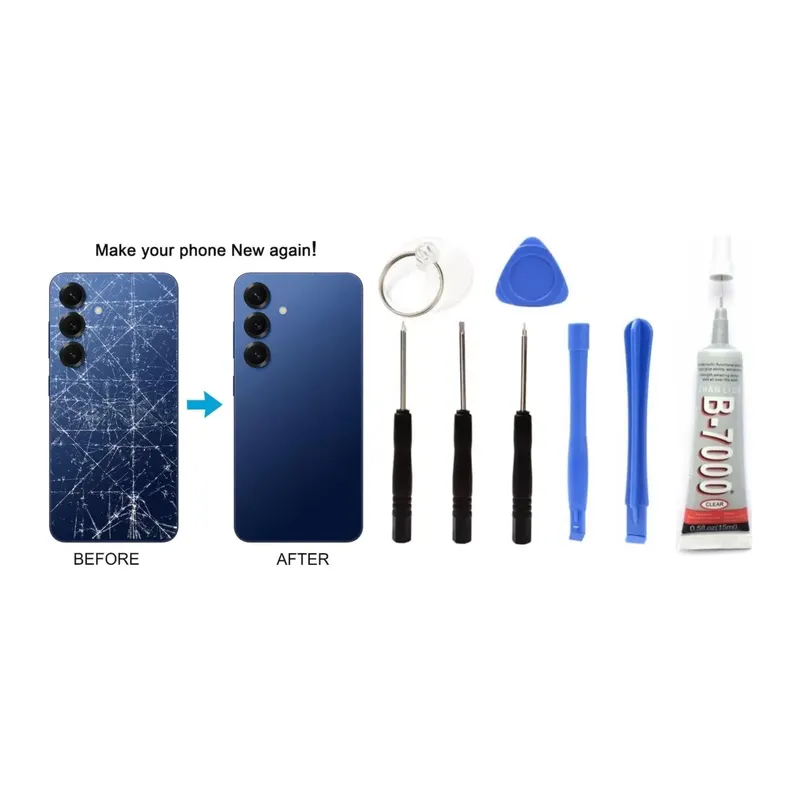 Samsung S25 Uyumlu Batarya Kapağı Kamera Lensli (g