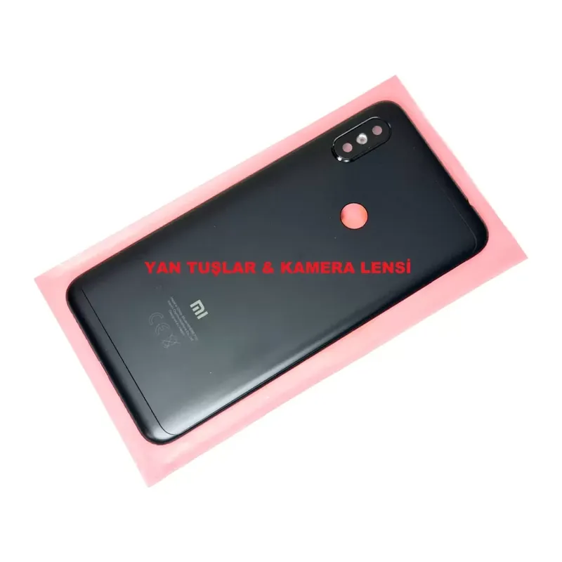 Redmi Note 6 Pro Kasa Arka Pil Batarya Kapağı Siya