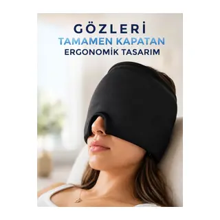 Soğuk & Sıcak Kompres Özellikli Jel Başlık Ergonomik Rahatlama Maskesi