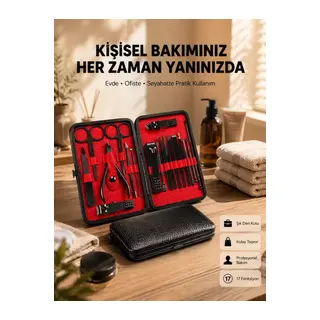 Profesyonel Paslanmaz Çelik Manikür & Pedikür Seti Yeni Nesil
