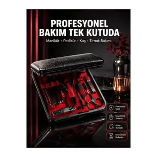 Siyah Kaymaz Teknolojili El Ve Ayak Bakım Seti Yeni Nesil