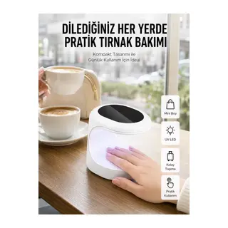 Kalıcı Oje Kurutucu Uv Led Teknolojisi Taşınabilir Mini Tırnak Kurutucu